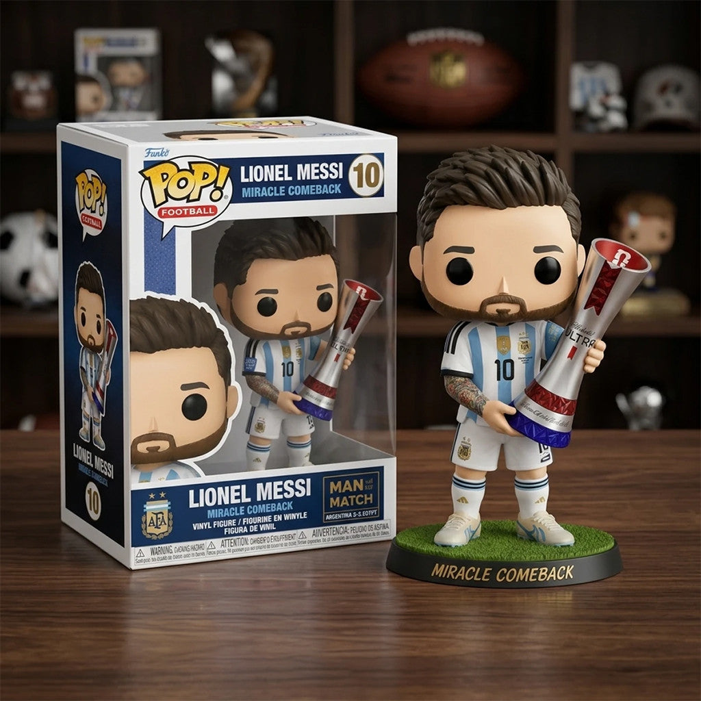 Lionel Messi Miracle Comeback Man Of The Match Funko Pop #10 Messi Argentina WC 2026 Merch
