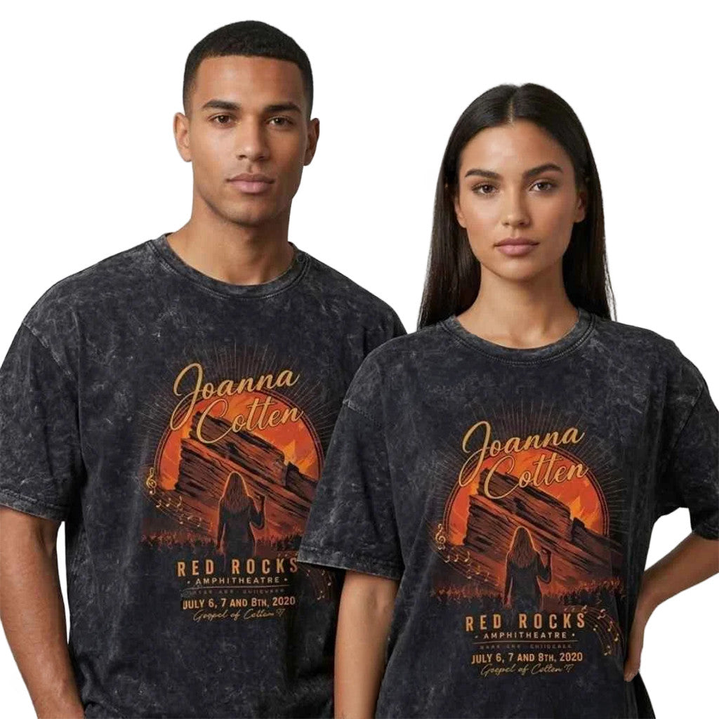 Eric Church Red Rocks 20Th Anniversary Shows Merch Joanna Cotten Wash T-Shirt Fan Gifts