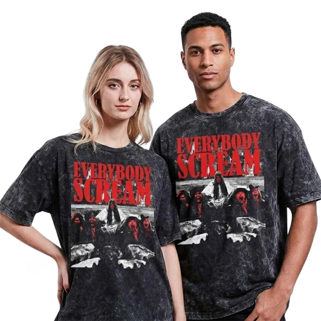 Florence And The Machine Mad Cool Festival Merch Everybody Scream Washed T-Shirt Gift For Fans