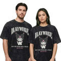 Haywire 617 At Hellfest 2026 Merch Kuromi Sanrio Parody Killer Washed T-Shirt Gift For Fans