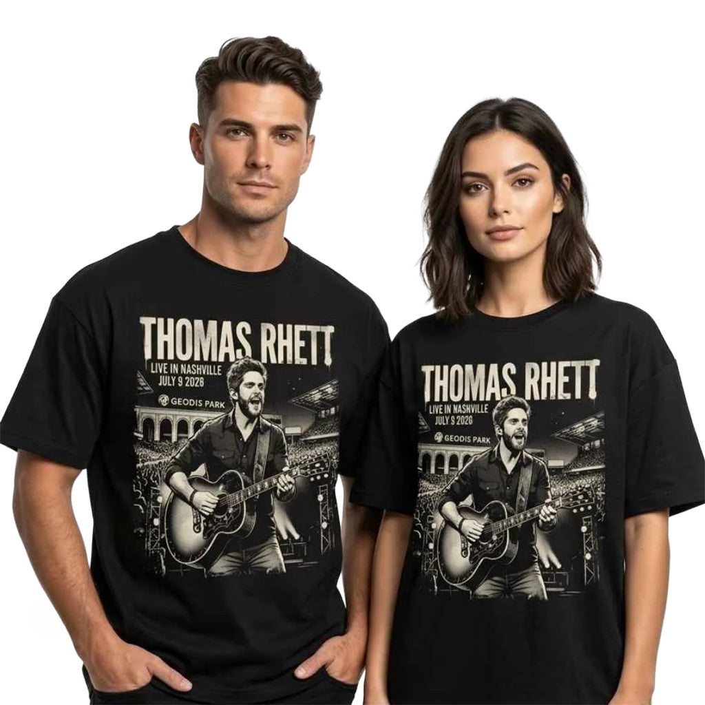Thomas Rhett Live In Nashville 2026 T-Shirt Thomas Rhett Merch Cool Gifts For Music Lovers