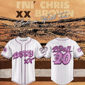 Chris Brown Breezy Bowl XX Baseball Jersey Chris Brown Tour Merch 2026 Gift For Music Fans
