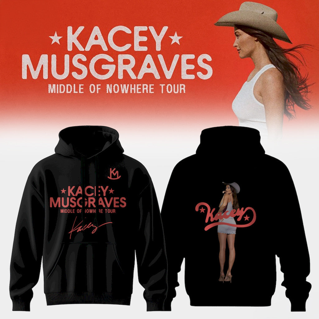Kacey Musgraves Middle Of Nowhere Tour Signature Hoodie Black Kacey Musgraves Merch 2026