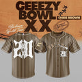 Chris Brown Breezy Bowl XX Baseball Jersey 2026 Chris Brown Merch Best Gift For Music Lovers