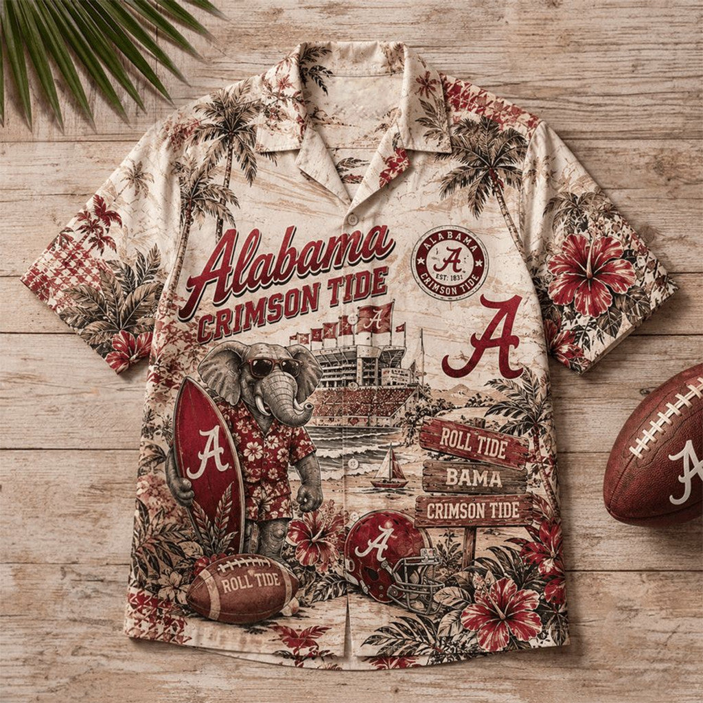 Alabama Crimson Tide Football 2026 Hawaiian Shirt Game Day Merch Gifts For Football Lovers