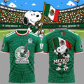 Mexico X Snoopy World Cup 2026 Jersey Shirt Mexico National Team Merch Football Lover Gifts