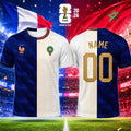 Personalized France X Morocco World Cup 2026 Jersey Game Day Merch Gift For Football Lovers