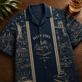 Billy Joel Luxury Designer Brand Inspired Hawaiian Shirt Billy Joel Merch Special Gift For Dad