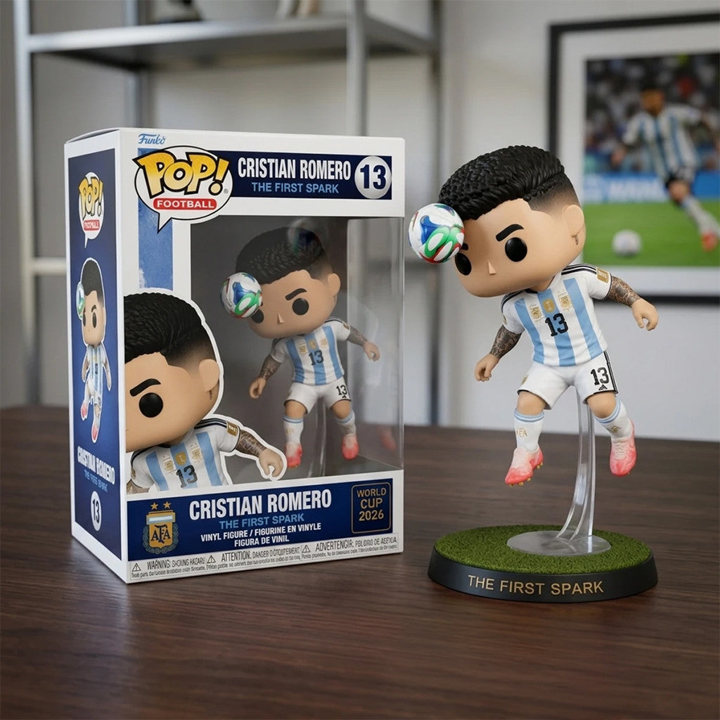 Cristian Romero The First Spark World Cup 2026 Funko Pop #13 Argentina Team Merch Fan Gifts