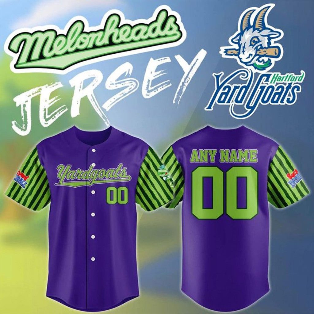 Personalized Hartford Yard Goats 2026 Melonheads Baseball Jersey Yard Goats Merch Gift For Fans