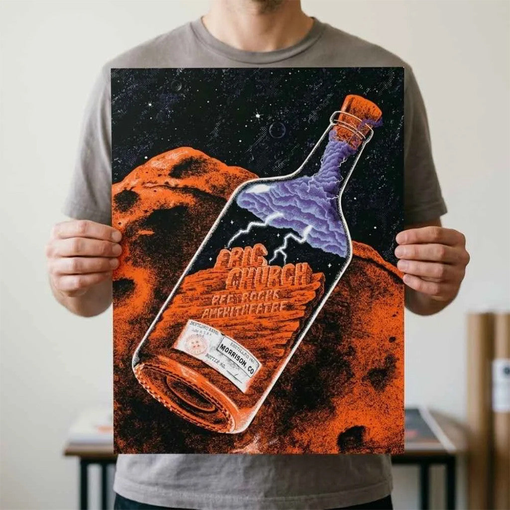 Eric Church 20th Anniversary Shows At Red Rocks Amphitheatre Poster Eric Church Merch Home Decor