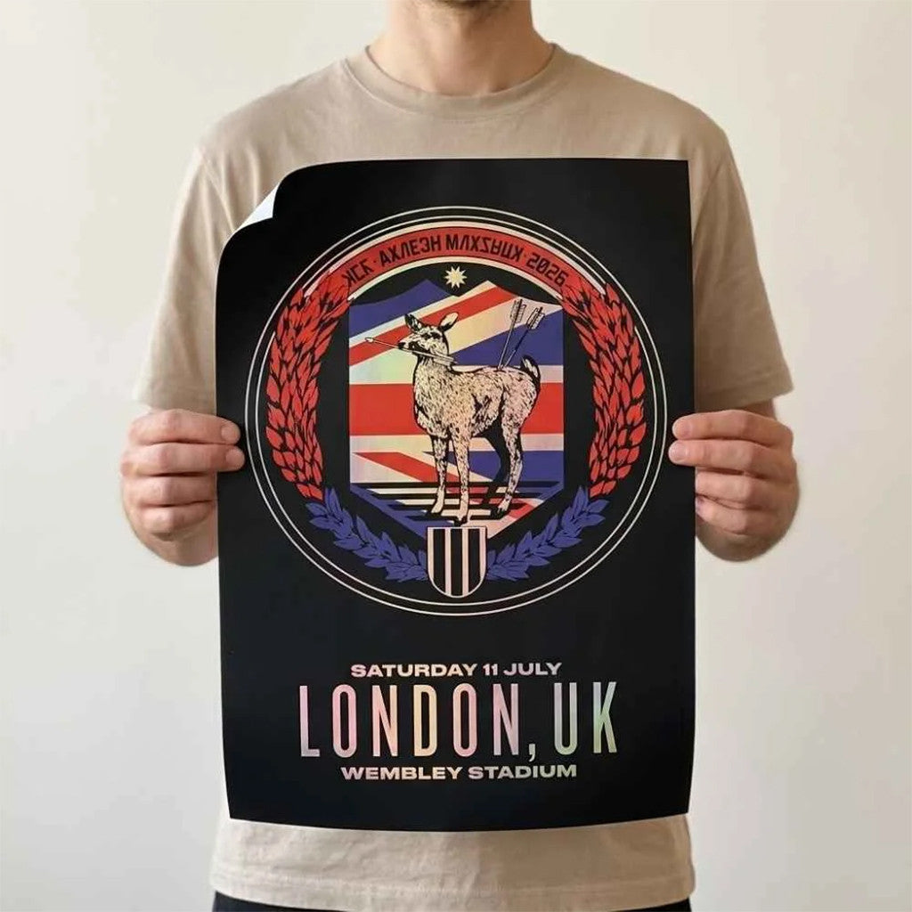 My Chemical Romance London UK Wembley Stadium 2026 Poster MCR Merch Home Decor For Rock Fans