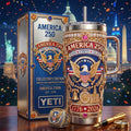America 250Th Anniversary YETI Tumbler Stars Stripes Legacy 1776 2026 Merch Patriotic Gifts