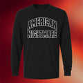 Heartworm Press Merch 2026 American Nightmare Black Varsity Long Sleeve Shirt Gift For Husband - Merchluma