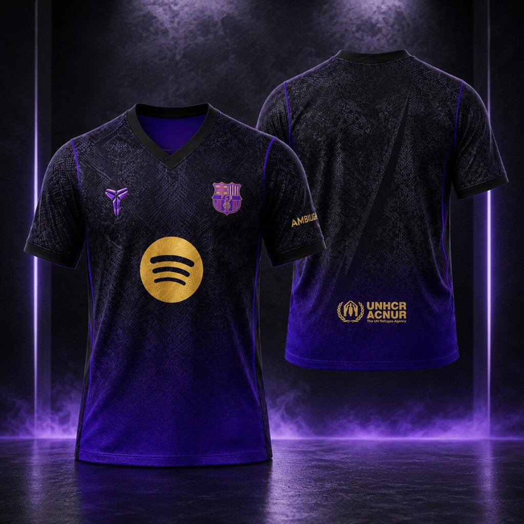 FC Barcelona 26 27 Kobe Bryant Mamba Away Kit Jersey Shirt FC Barcelona Merch Gift For Husband