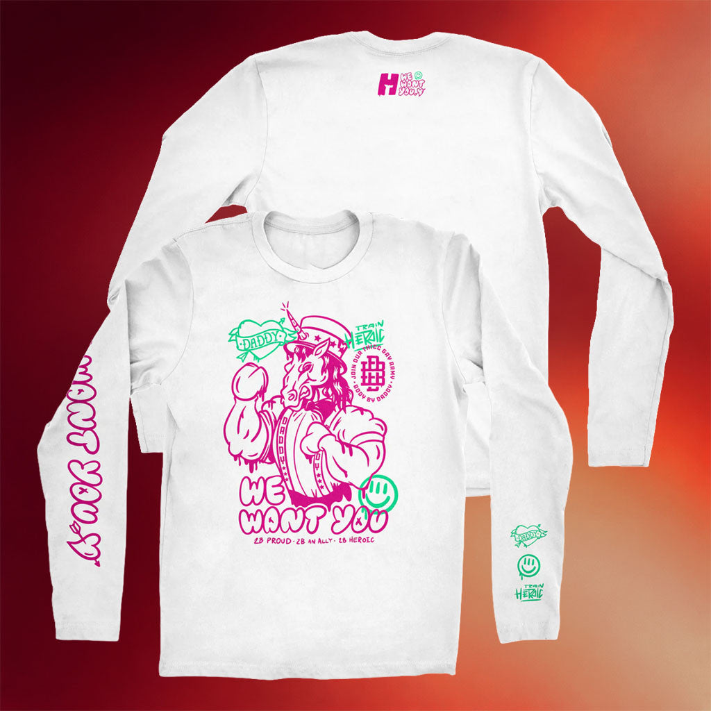 TrainHeroic X Body By Daddy Merch 2026 Pride Long Sleeve Shirt White Gift For Friends - Merchluma