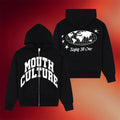 Mouth Culture Merch 2026 Ragin All Over Zip Hoodie Black Presents For Music Lovers - Merchluma