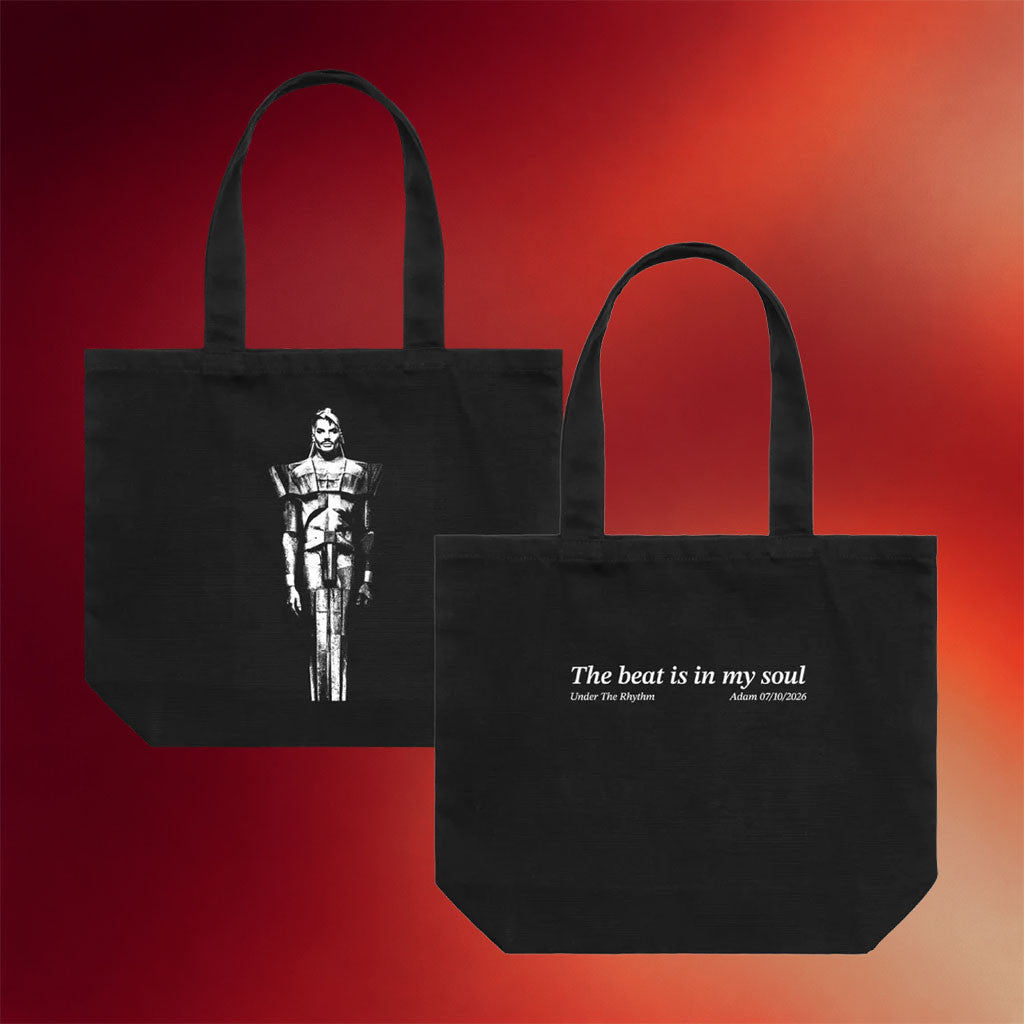 Adam Lambert Merch 2026 Under The Rhythm Tote Bag Black Gift Ideas For Music Lovers - Merchluma