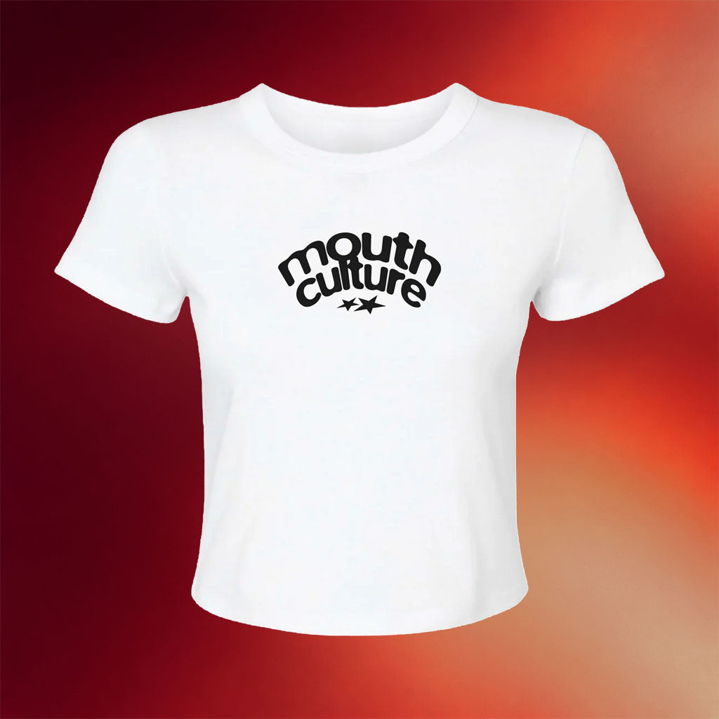 Mouth Culture Merch 2026 MC Star Baby Tee White Birthday Ideas For Sisters - Merchluma