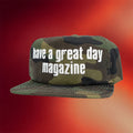 Will Mahony Merch 2026 Have A Great Day Magazine Camo Snapback Hat Embroidered Gift For Dad - Merchluma