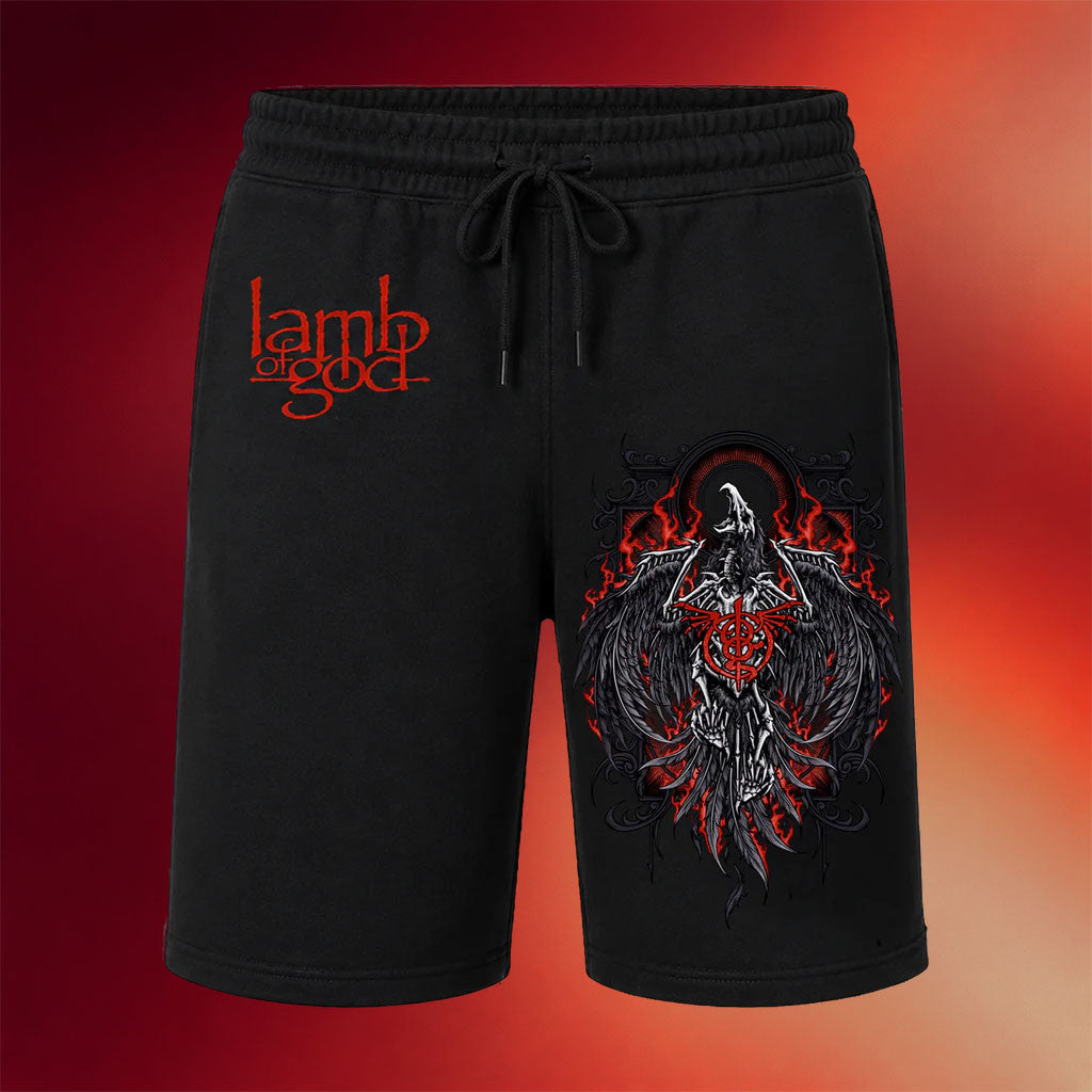 Lamb Of God Merch 2026 Crimson Phoenix Shorts Birthday Presents For Boyfriend - Merchluma