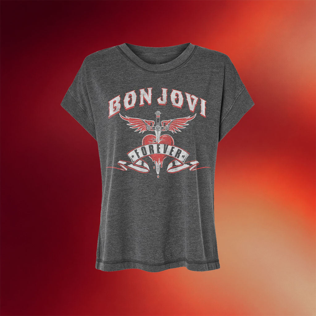 Bon Jovi Merch 2026 Forever T-Shirt Bon Jovi Forever Tour Merch Music Lover Gifts Ideas For Her - Merchluma