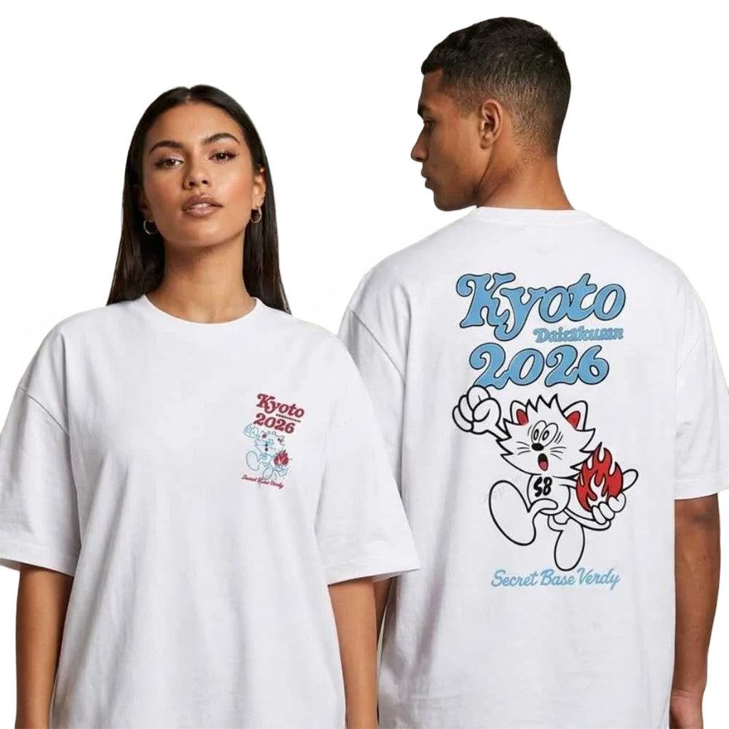 Verdy x Secret Base X 10-Feet Kyoto Daisakusen Music Festival 2026 Secret Base Verdy White Shirt - Merchluma