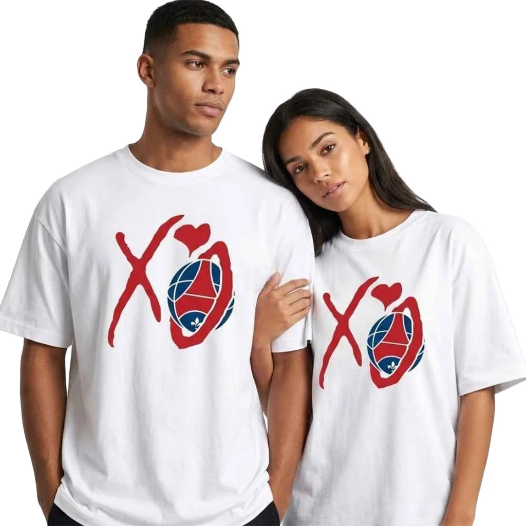The Weeknd XO X Paris Saint-Germain La Maison Paris 2026 Logo T-Shirt White Fan Merch - Merchluma