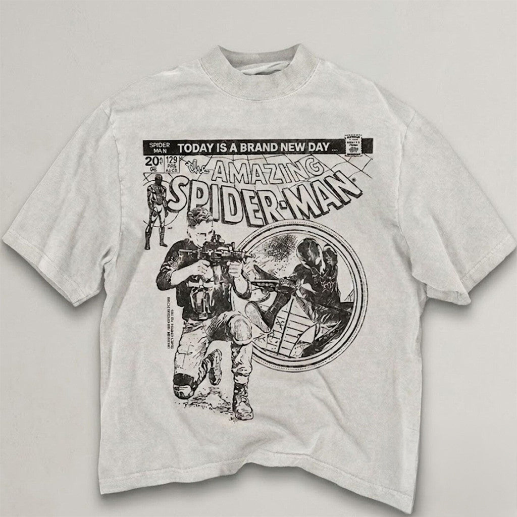 Spider Man Brand New Day Retro Marvel T-Shirt Spider Man Merch 2026 Gift For Boyfriend - Merchluma