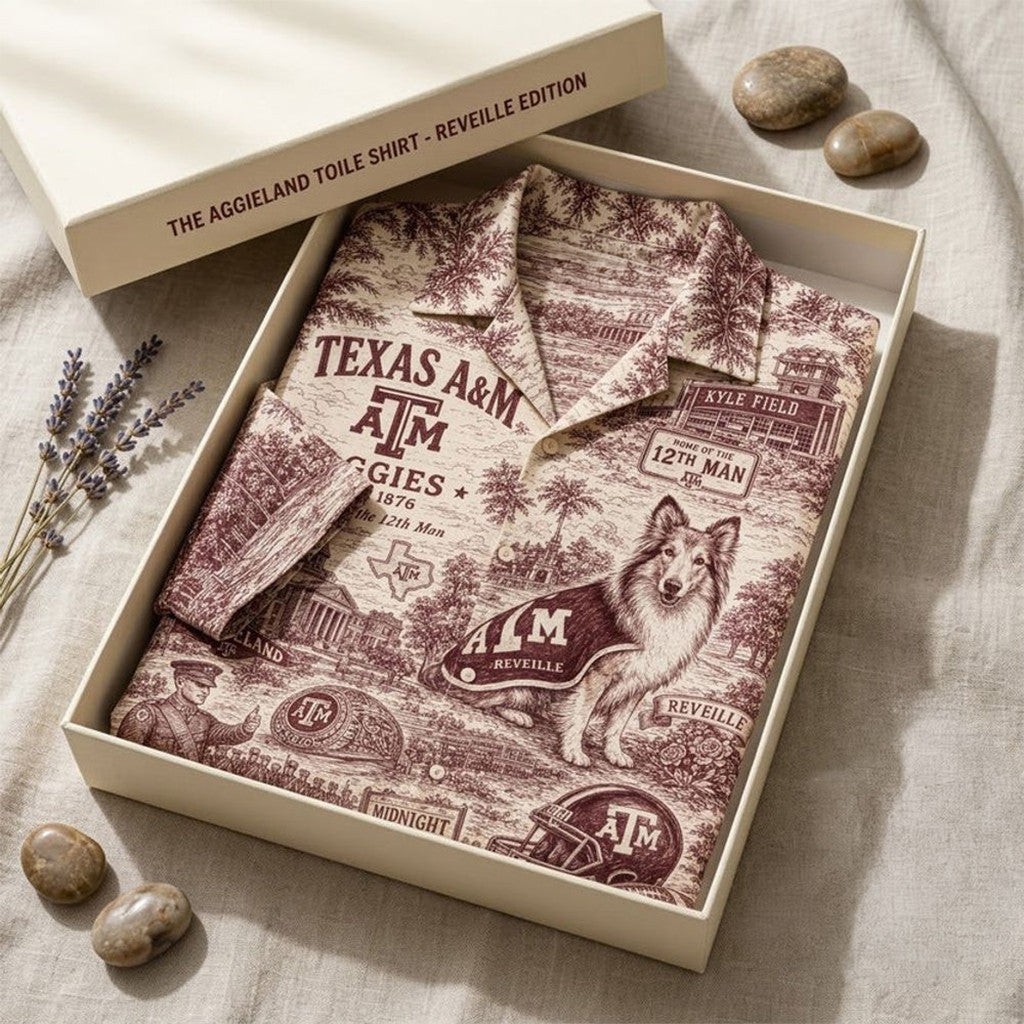 Texas A&M Aggies Football 2026 Hawaiian Shirt Aggies Merch Football Fan Gift For Him - Merchluma
