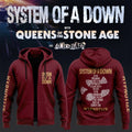 System Of A Down UK EU Tour 2026 Zip Hoodie SOAD Merch Cool Gifts For Music Lovers - Merchluma
