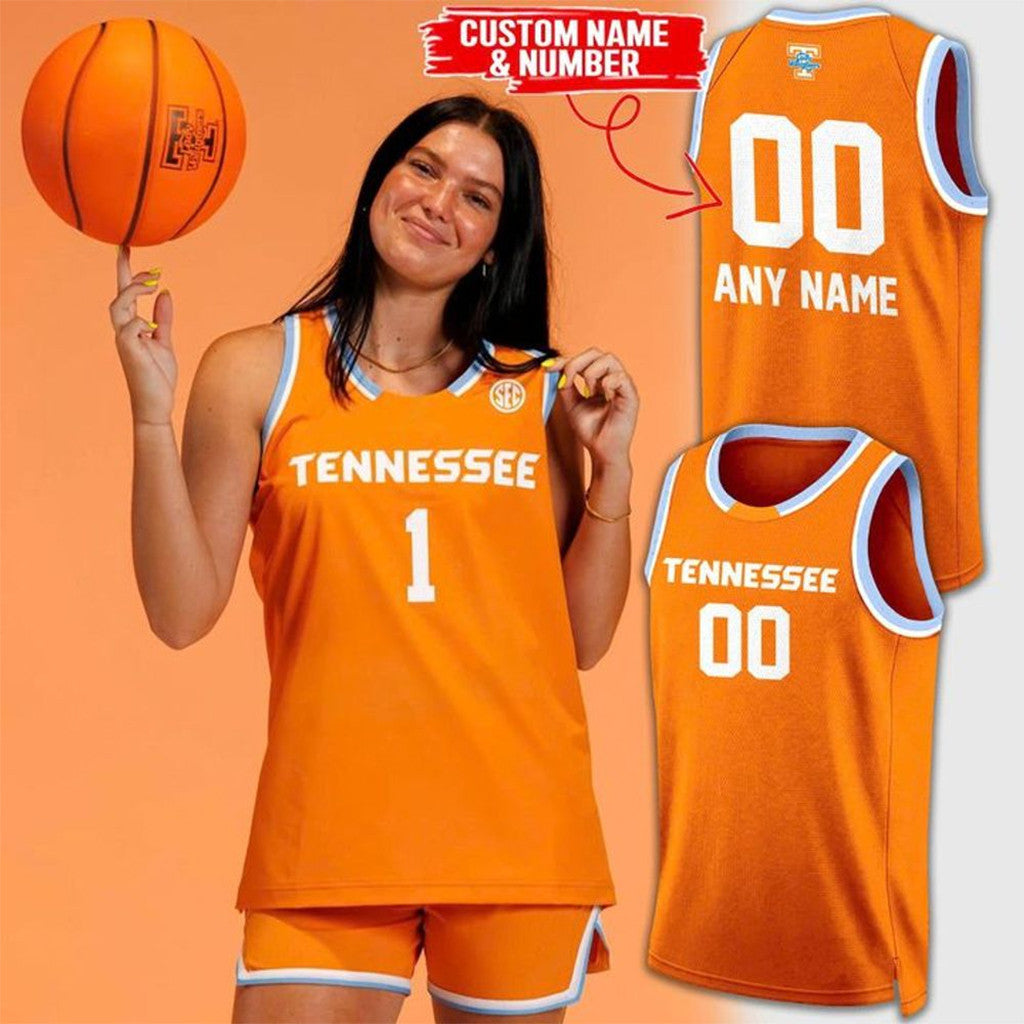 Personalized Tennessee Volunteers Lady Vols New Orange Basketball Jersey Volunteers Merch 2026 - Merchluma