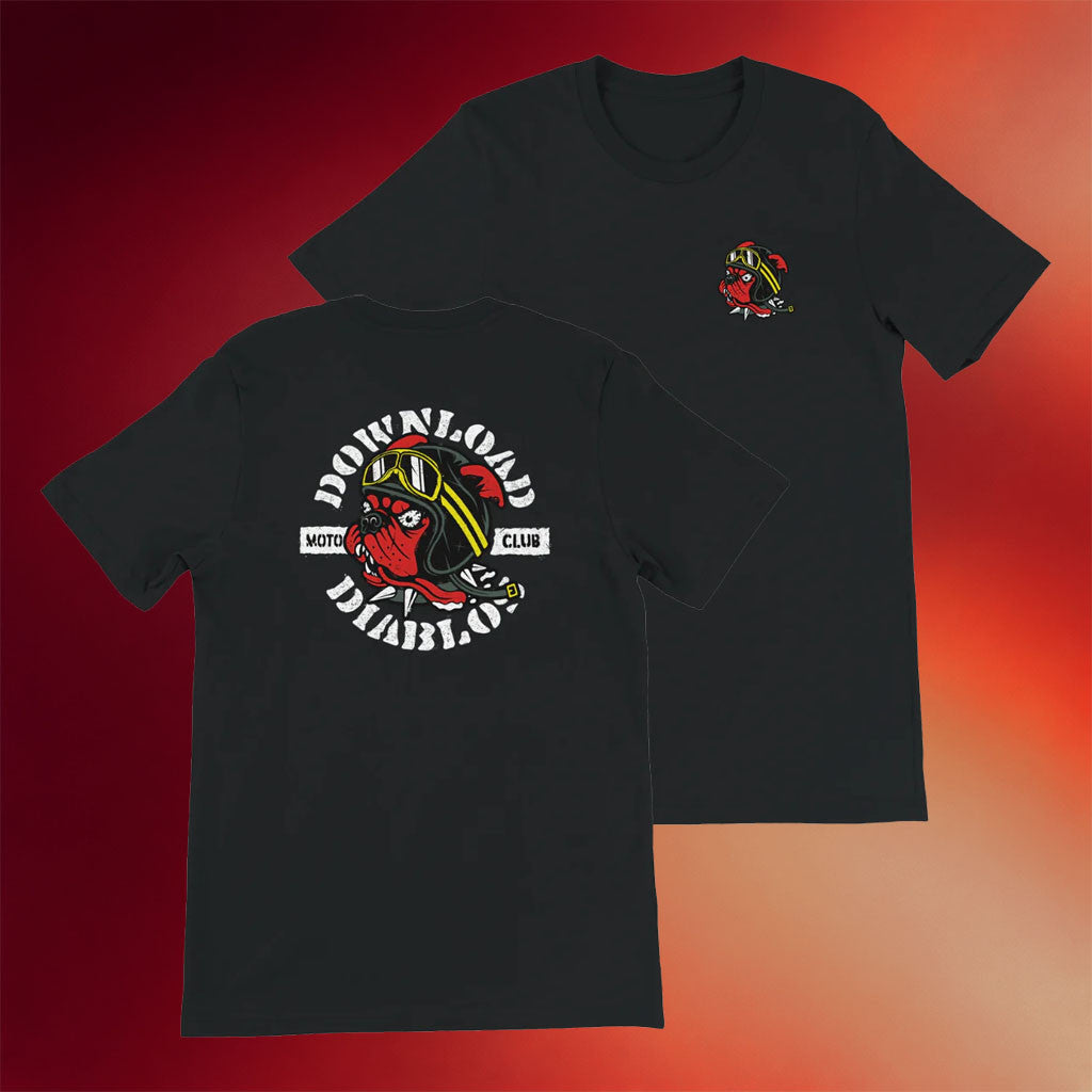 Download Festival Merch 2026 Download Diablos Black T-Shirt Moto Club Shirt Gift For Him - Merchluma