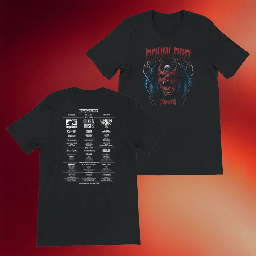 Download Festival Merch Bat Dog 2026 Line-Up Black T-Shirt Presents For Music Lovers - Merchluma