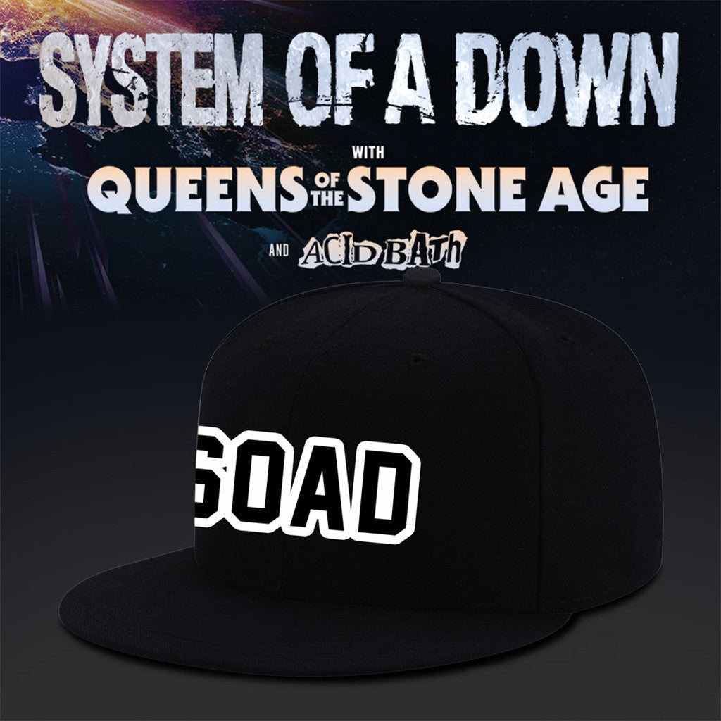 System Of A Down UK EU Tour 2026 Snapback Hat Embroidered SOAD Merch Gift For Band Fans - Merchluma