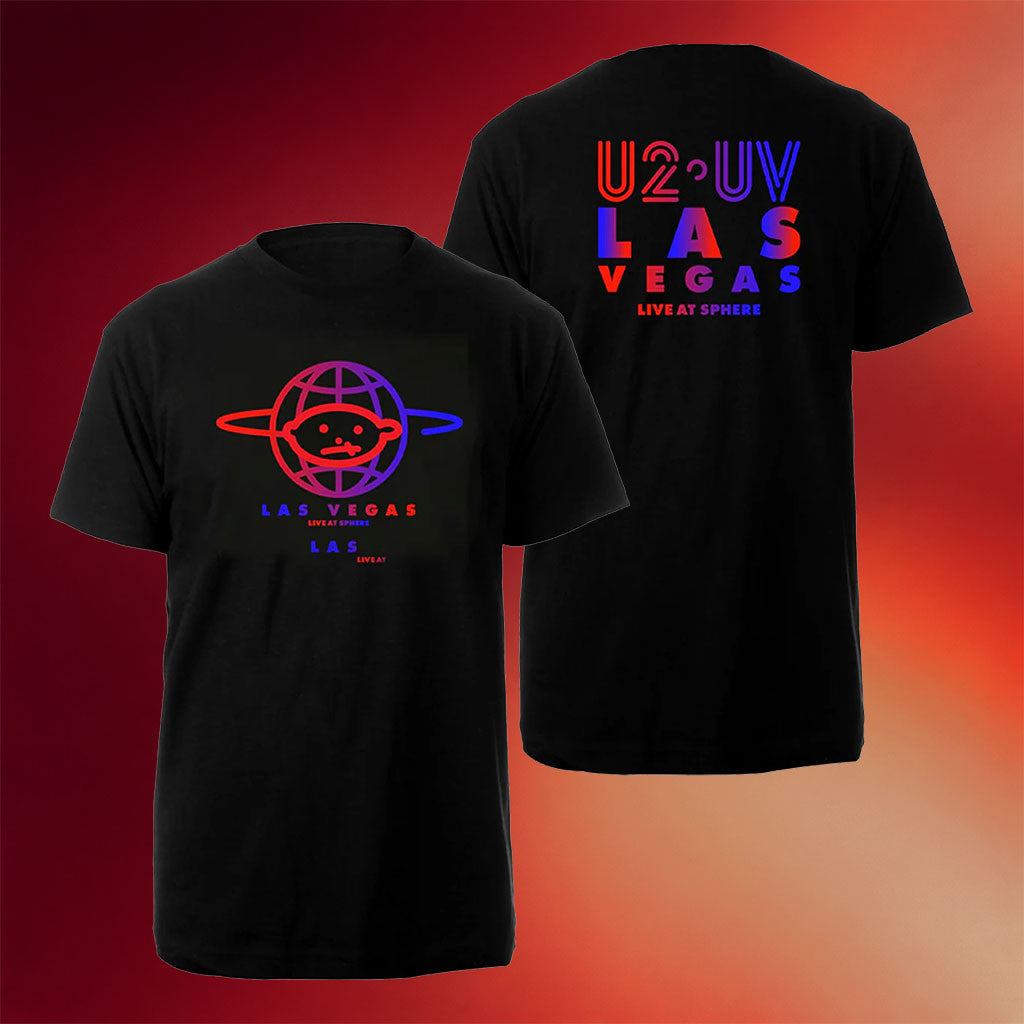 U2 Merch 2026 Achtung Baby UV Live At Sphere Gradient T-Shirt U2 Band Merch Gift For Fans - Merchluma