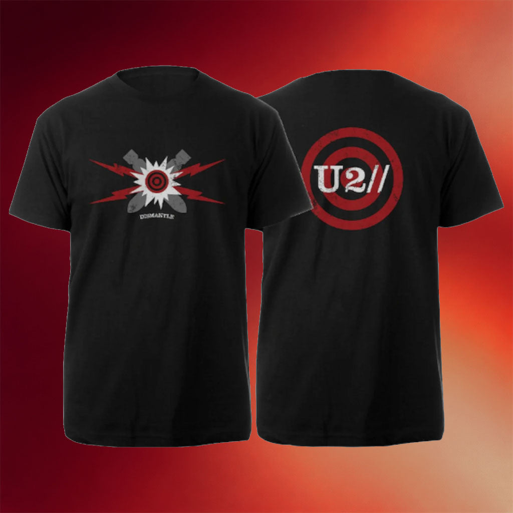 U2 Merch 2026 Dismantle Black Logo T-Shirt U2 Band Shirt Gift For Rock Music Lover - Merchluma
