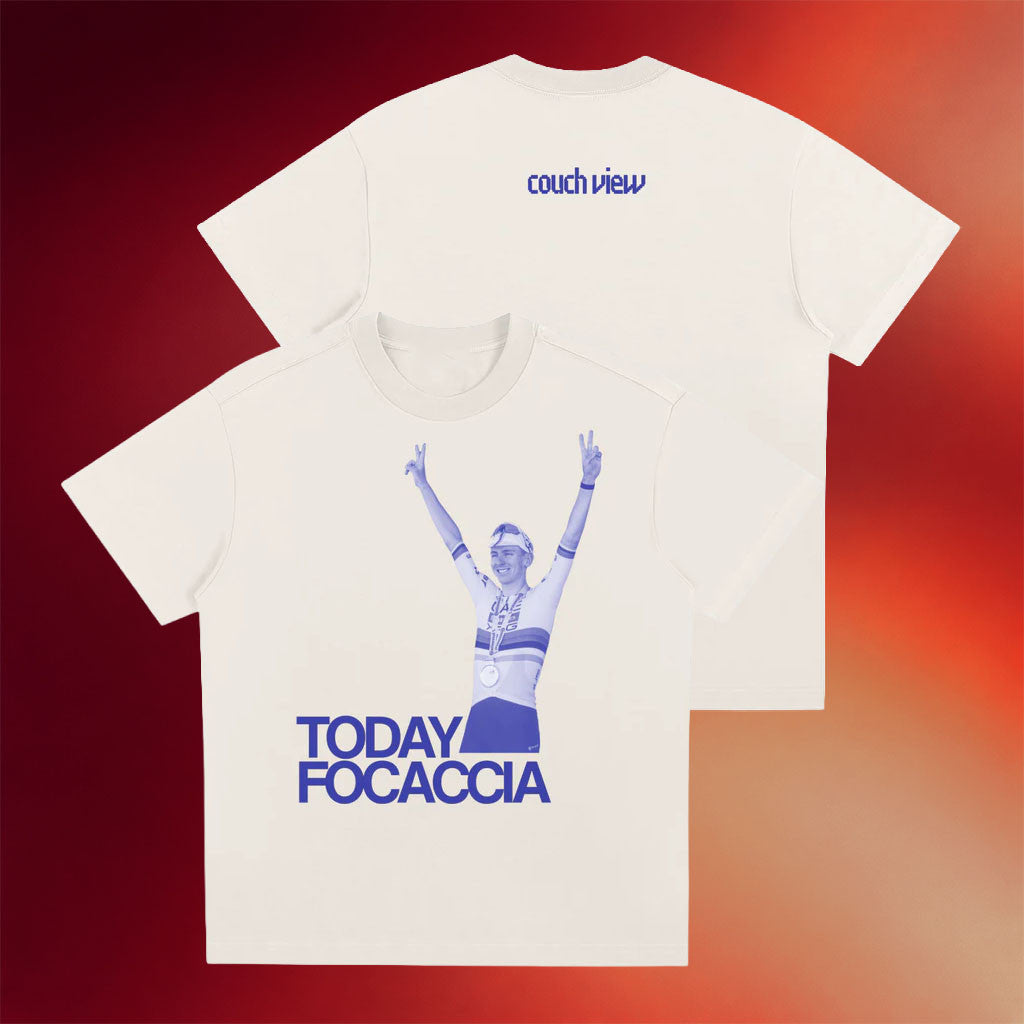 Couch View Cycling Clips Merch 2026 Today Focaccia T-Shirt Tadej Pogacar Shirt Fan Gifts - Merchluma