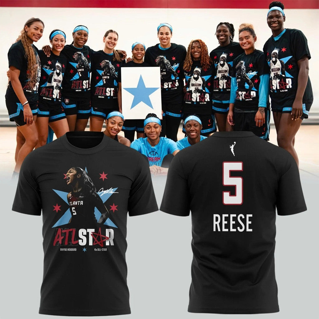 Angel Reese WNBA All Star Atlanta Dream 2026 T-Shirt #5 Angel Reese Merch Basketball Fan Gifts - Merchluma