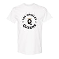 Women's Pro Baseball League Merch WPBL 2026 Los Angeles Queens Roundel T-Shirt Fan Gear White - Merchluma
