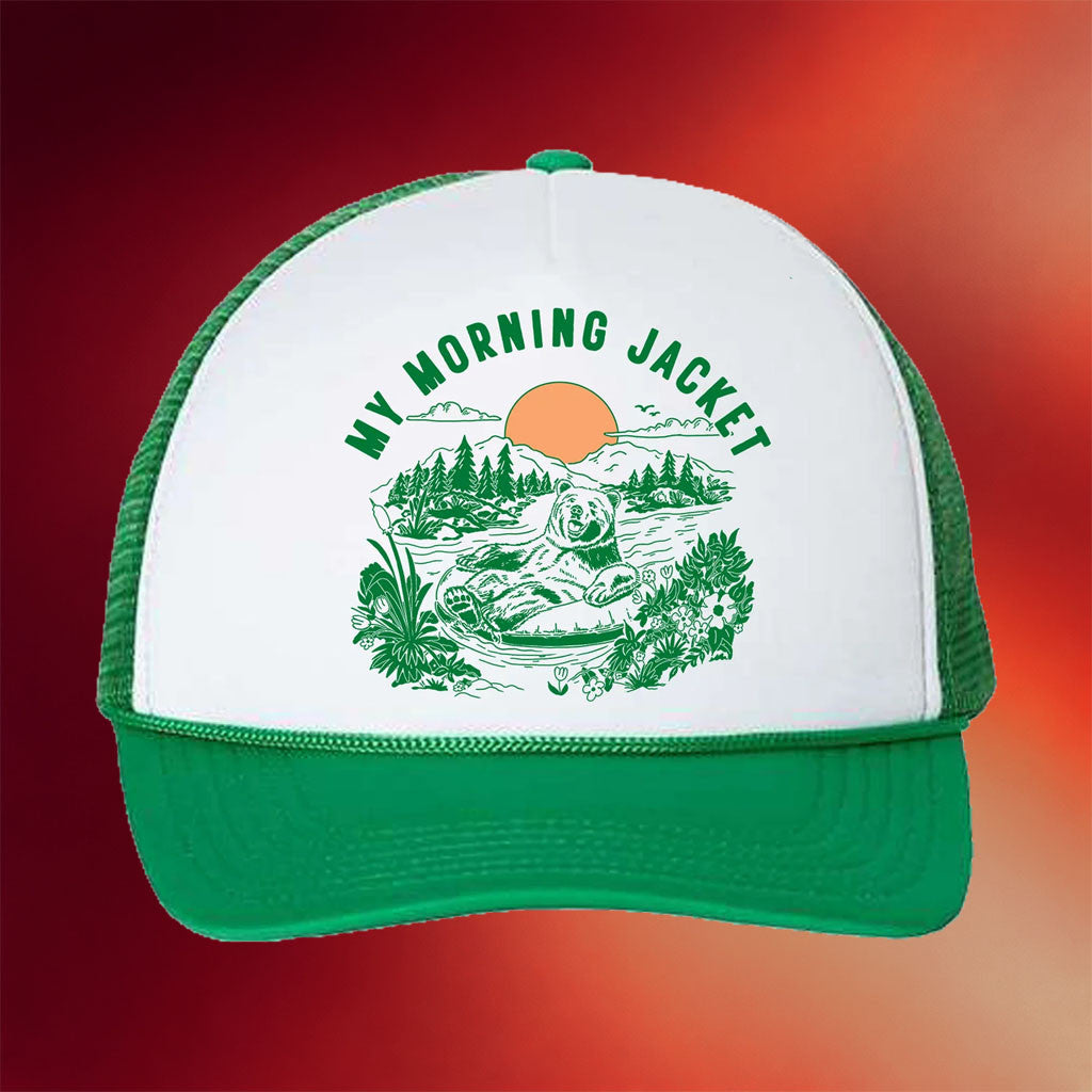 My Morning Jacket Merch 2026 River Floatin Trucker Hat Birthday Ideas For Husband - Merchluma