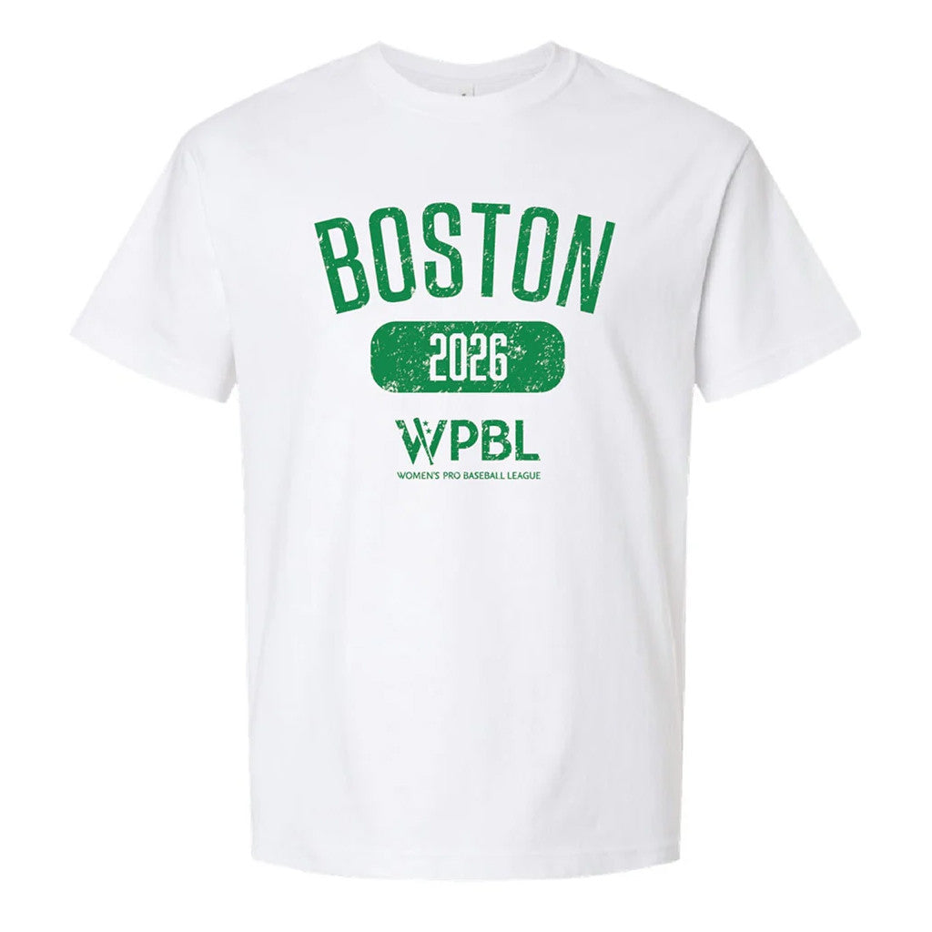 Women's Pro Baseball League Merch WPBL Boston 2026 Vintage Shirt White Boston Hunters Merch - Merchluma