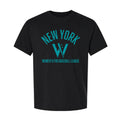 Women's Pro Baseball League Merch 2026 WPBL New York W Vintage T-Shirt Black NY Heights Merch - Merchluma