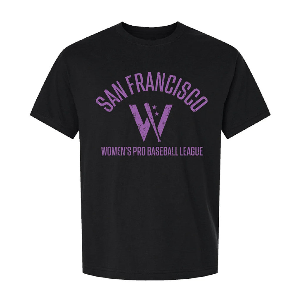 Women's Pro Baseball League Merch 2026 WPBL San Francisco W Vintage T-Shirt SF Firebells Merch - Merchluma