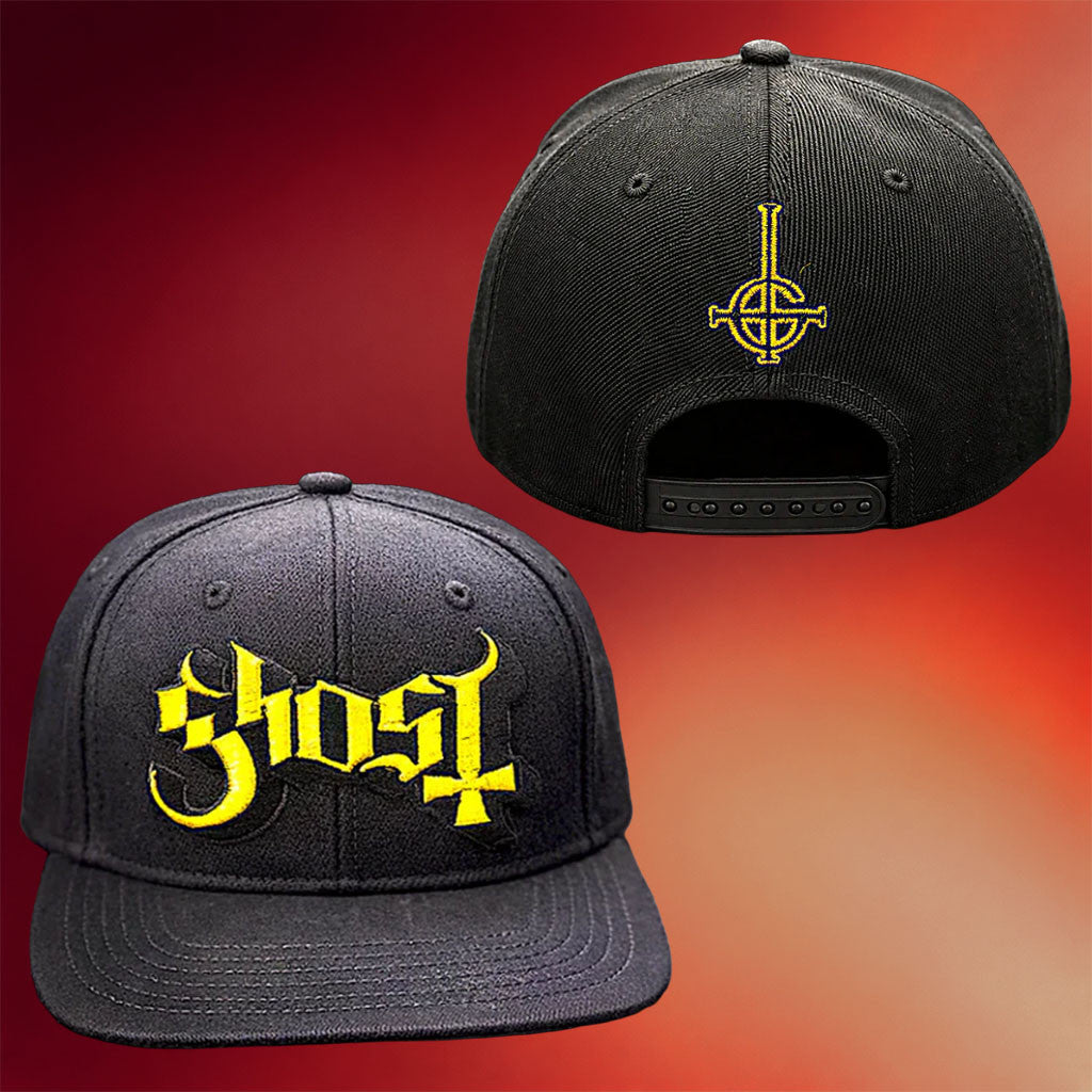 Indiemerch Merch 2026 Ghost Logo Snapback Hat Embroidered Ghost Band Merch Gift For Fans - Merchluma