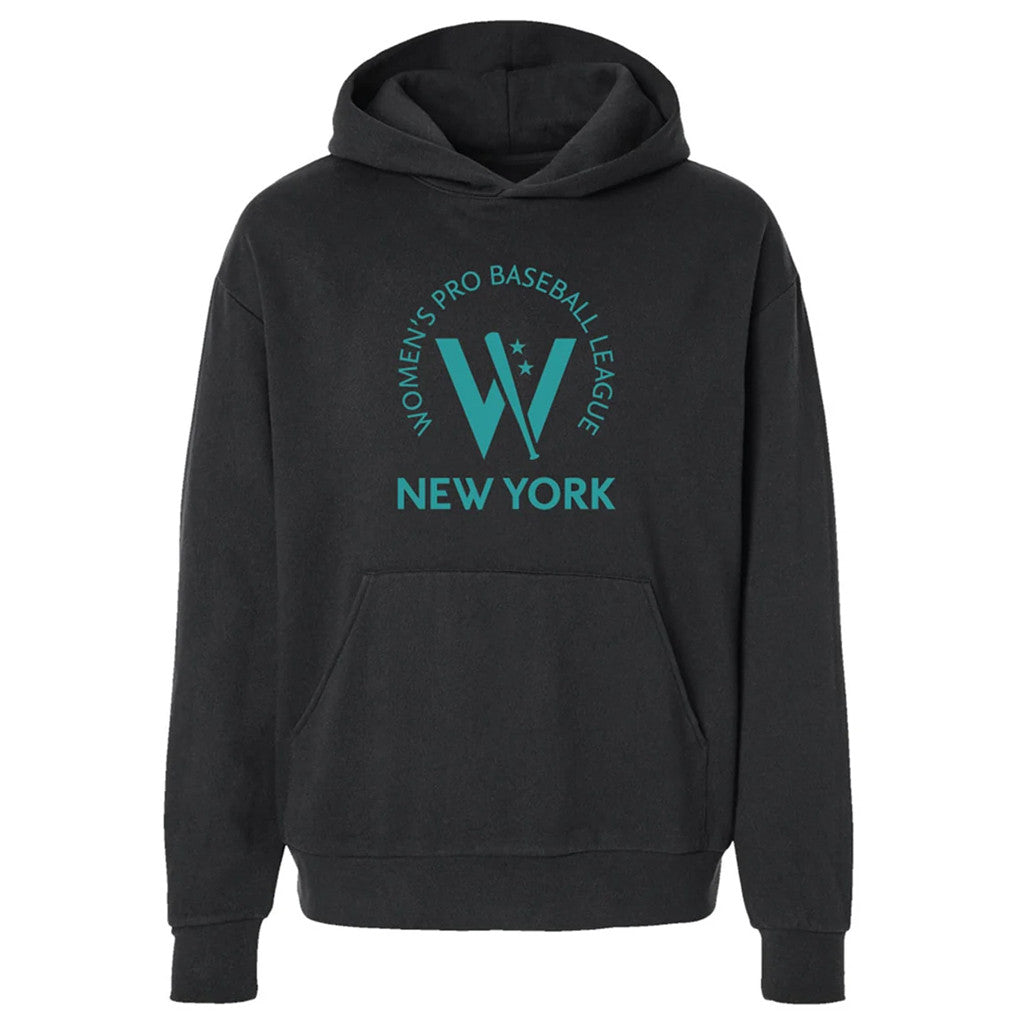 Women's Pro Baseball League Merch 2026 WPBL New York Team Hoodie Black NY Heights Merch Gifts - Merchluma