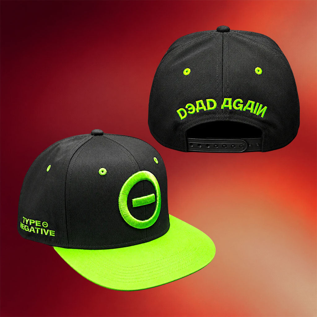 Indiemerch Merch 2026 Type O Negative Logo Snapback Hat Embroidered Dead Again Hat Fan Gifts - Merchluma