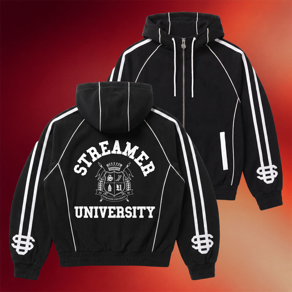 Streamer University Merch 2026 Streamer University Zip Hoodie Best Gift For Friends - Merchluma