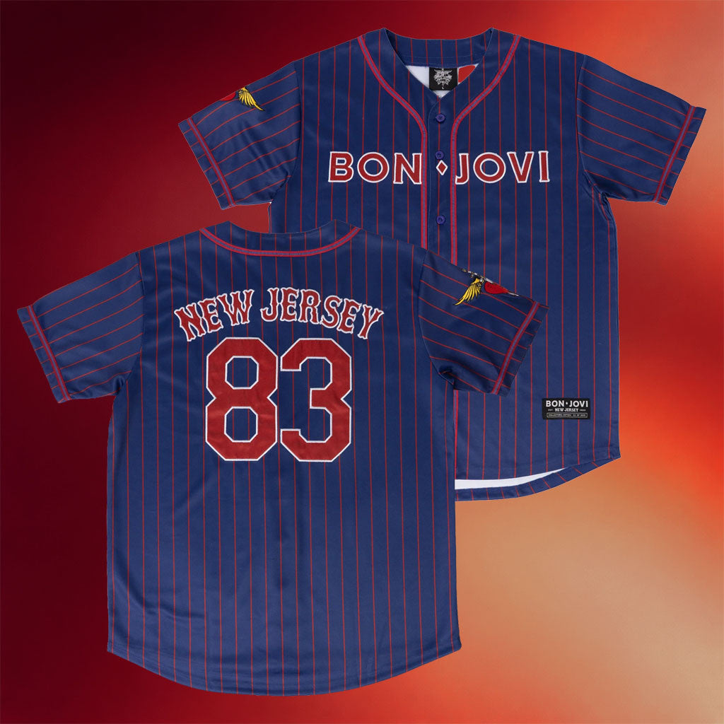 Bon Jovi Merch 2026 Bon Jovi Blue Baseball Jersey Best Gifts For Rock Band Fans - Merchluma