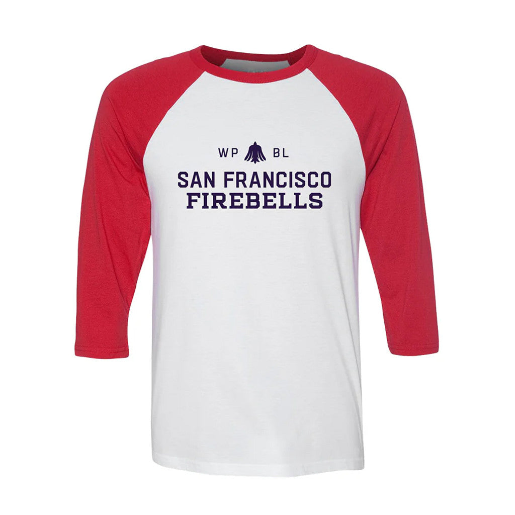 Women's Pro Baseball League Merch WPBL 2026 San Francisco Firebells Raglan Shirt Fan Gear - Merchluma